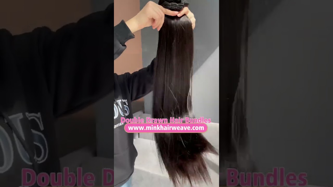 Double Drawn Hair Bundles Top Quality Mink Brazilian Hair Soft And Smooth 26inch ｜minkhairweave.com