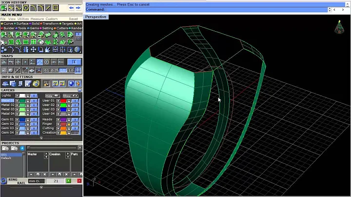 Matrix 3D - Making simple signet ring body