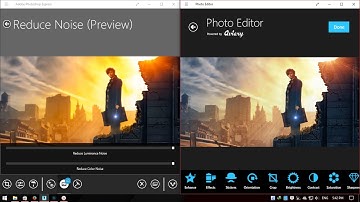 Adobe Photoshop Express vs Photo Editor - PTS so good with Reduce Noise