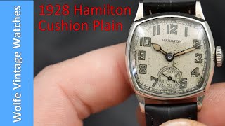 Vintage Hamilton Watch Review - 1928 Cushion Plain