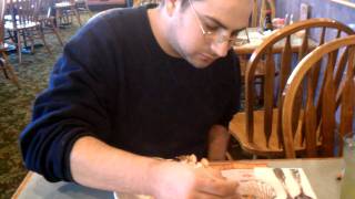 Lee eats sushi