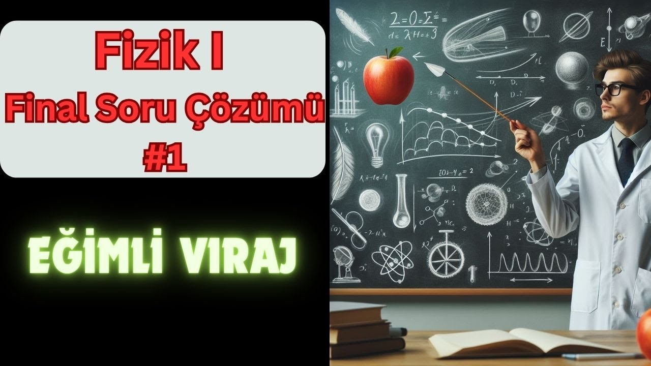 Fizik 1 Final Soru Çözümü #1 | Eğimli Viraj Soru Çözümü