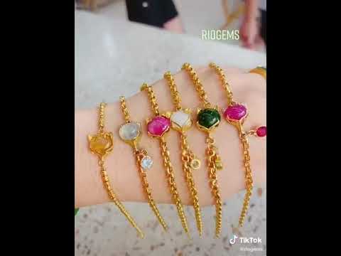 Lắc tay Tỳ Hưu đá phong thủy VÀNG 10K