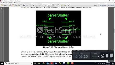 Barrel Shifter for 8-bit Input and its Implmentation on FPGA