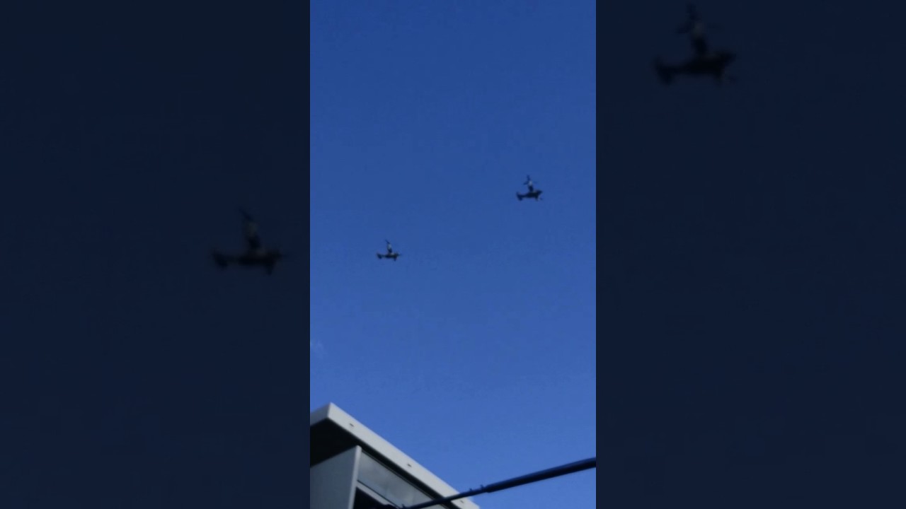 Bell Boeing V-22 Osprey flyover south eastern Sydney 11:30am 29/6/17