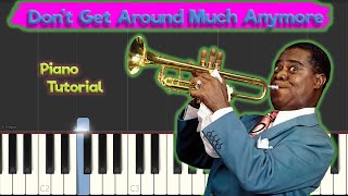 Don't Get Around Much Anymore - Jazz Piano Tutorial