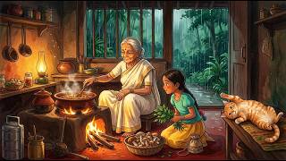 90s Kerala Power Outage ASMR: Wild Mushroom Curry by Firelight | Desi Ghibli