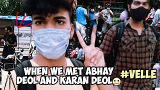 On the set of upcoming movie ( VELLE) | We caught  Karan Deol and Abhay Deol on camera #vlog7