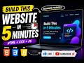 Build a Website in 5 Minutes project" 4 (HTML, CSS & JavaScript) 🚀