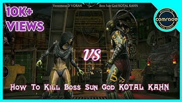 How Defeat Boss Sun God KOTAL KAHN || MK mobile Game Play ⚡