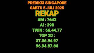 PREDIKSI SGP 5 JULI 2025 | BOCORAN TOGEL SGP HARI INI | RUMUS EKOR SGP HARI INI
