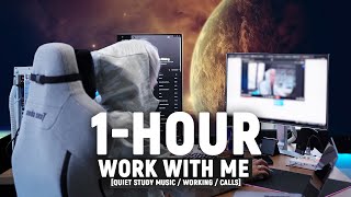 Study With Me [1-Hour Quiet Study Music 🎵]  study, work, motivation