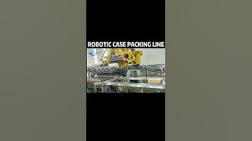 Robot case packing line #packingline #casepacker #factory #foryou #packing