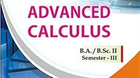 advance calculus chapter 5 soln ex 5.4 #bsc #ba 3rd semester maths