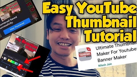 How To Make Youtube Thumbnail Using Android Phone | Free YouTube Thumbnail Maker App - Filipino