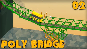 Poly Bridge Gameplay Walkthrough || Part 2 || Alpine Meadows || Levels 8 - 15 || iOS Android