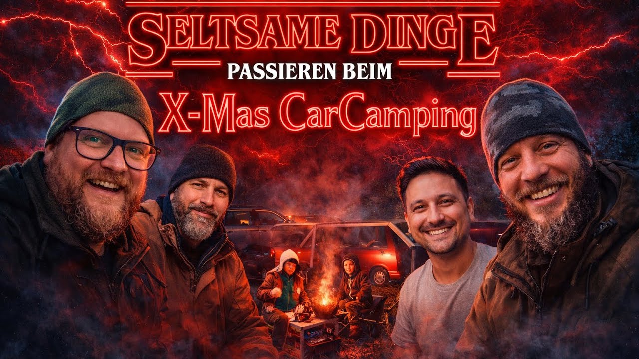 Seltsame Dinge gehen vor beim Christmas Car Camping mit @Azze, der Buschpirat @Sicky Popp & @RedRox