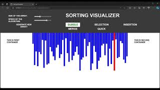 Sorting Visualizer using Javascript Project by vaishali sable