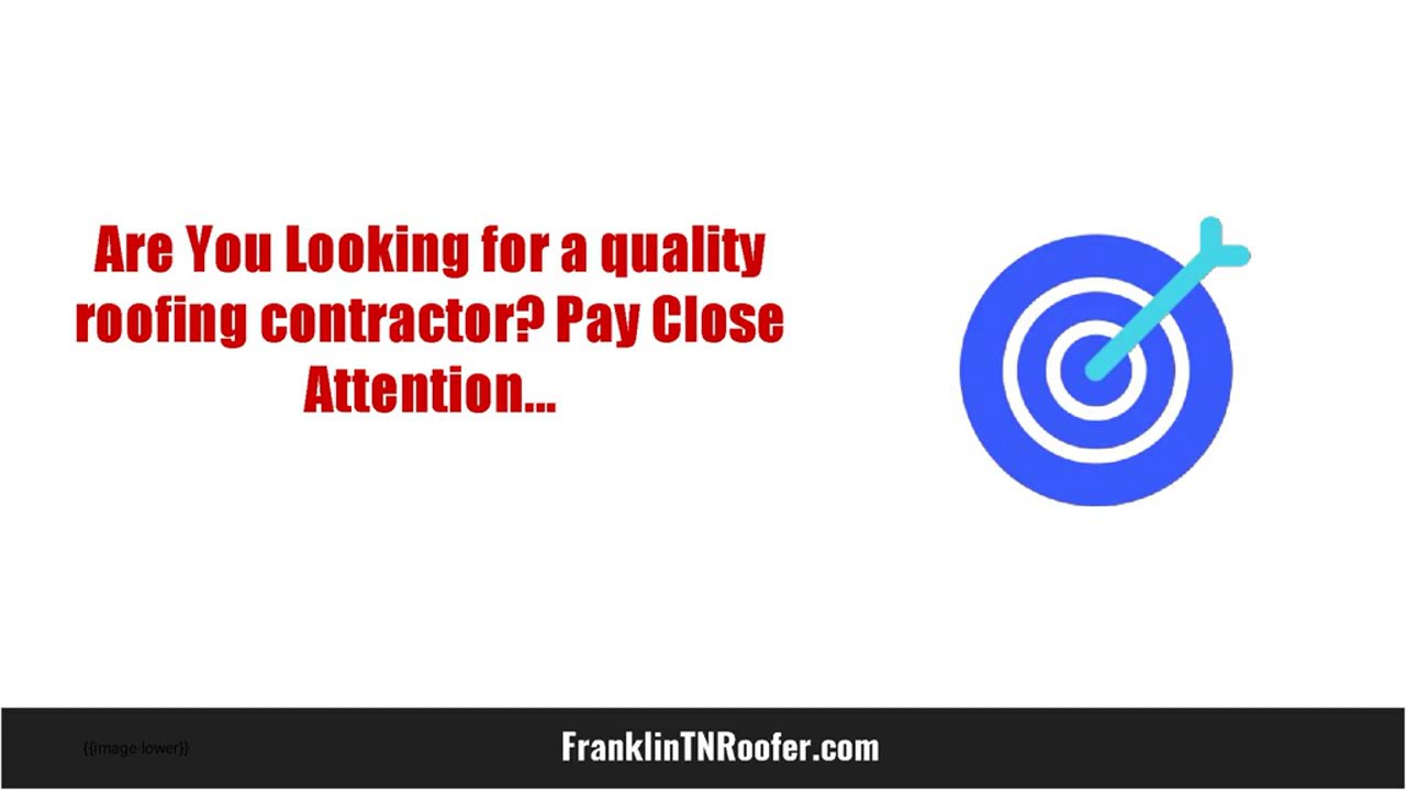 Franklin Roof Repair Quotes - Roofing Contractors Franklin