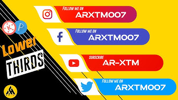 Social Media Lower Thirds How To Make  Pixel Lab & kine Master || Lower Third Tutorial  AR X DESIGN