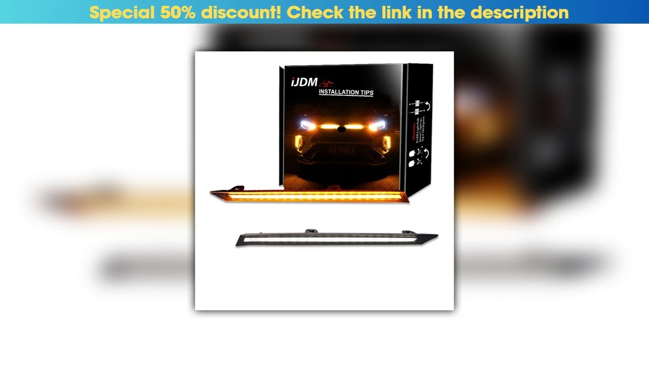 Slide LED Daytime Running Lights For Toyota RAV4 Car Engine Hood Vent Cover Decoration DRL 2019 202