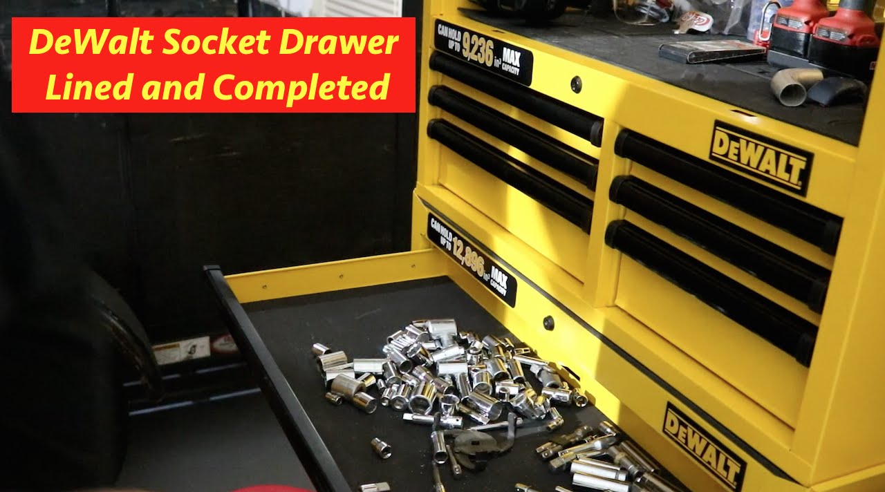 DeWalt Socket drawer inserts E27 - YouTube