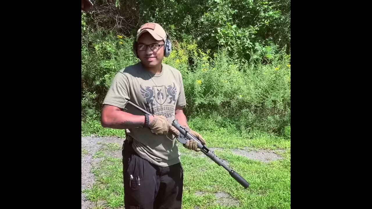 NFA Sales Full Auto Sten 9mm Transferable Submachine Gun With Dead Air Wolfman Suppressor
