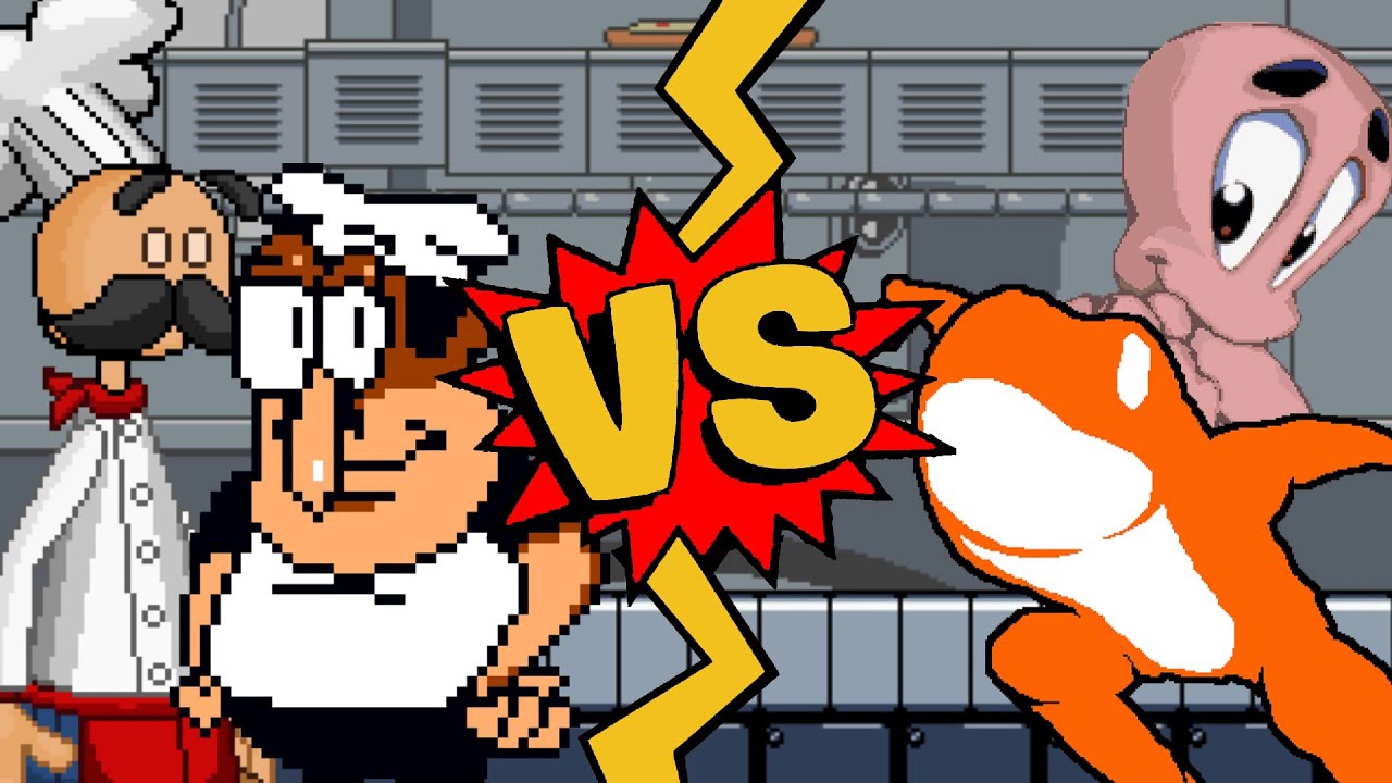 M.U.G.E.N Battles | Peppino/Papa Louie vs Flipnote Frog/Boggy B