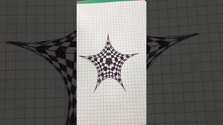 Easy 3D illusion drawing #opticalillussion #drawing #tutorial #shortsvideo