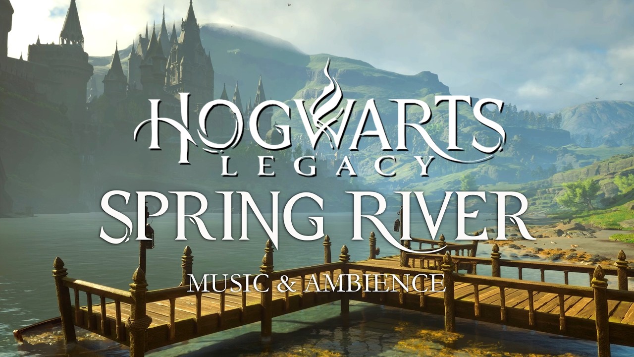 Spring River at Hogwarts - Calming & Peaceful Harry Potter Music & Ambience