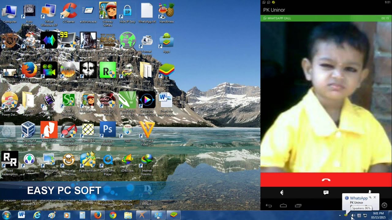 Whatsapp Calling Feature On PC (Using Bluestacks) - YouTube