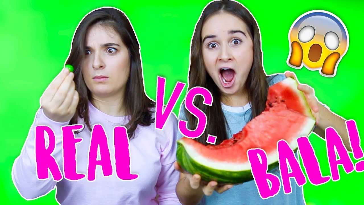 COMIDA DE BALA VS. COMIDA REAL!