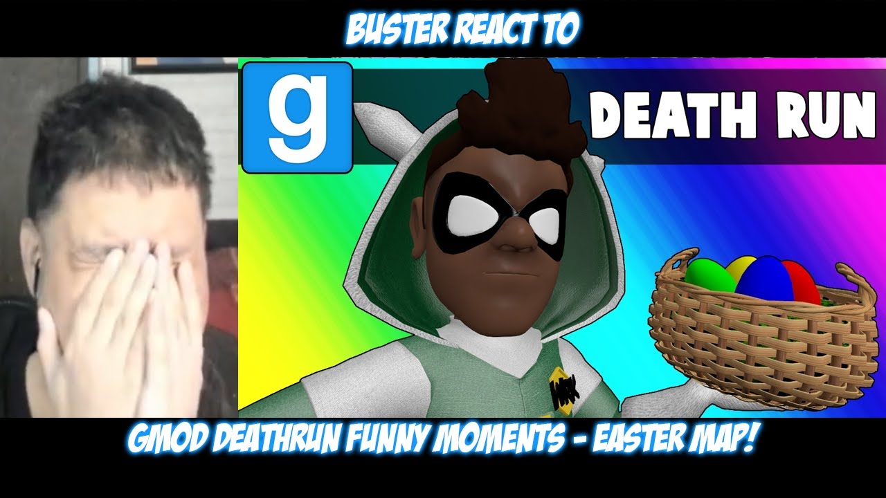 Реакция Бастера на @VanossGaming: забавные моменты Gmod Deathrun — пасхальная карта!