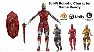 Sci-Fi Robotic Character Game Ready on #cgtrader and #turbosquid Sci-Fi Robotic Character Game Ready on #cgtrader and #turbosquid