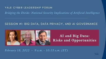 AI and Big Data: Risks and Opportunities | Yale Cyber Leadership Forum | February 18, 2022