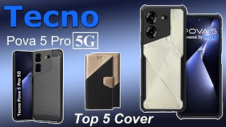 Tecno Pova 5 Pro 5G Back Cover Case Pouch Transparent Cover Leather Finish Flip Cover - MMR Mobiles screenshot 5