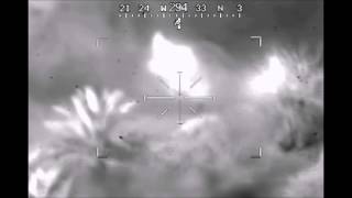 Apache Helicopter Eliminating Insurgents in Truck