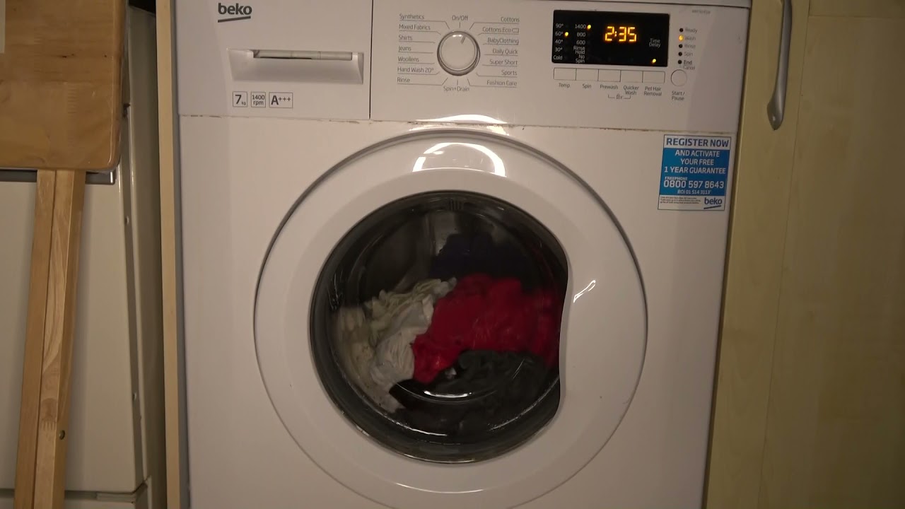 Pet Hair Removal Beko WM74145W YouTube