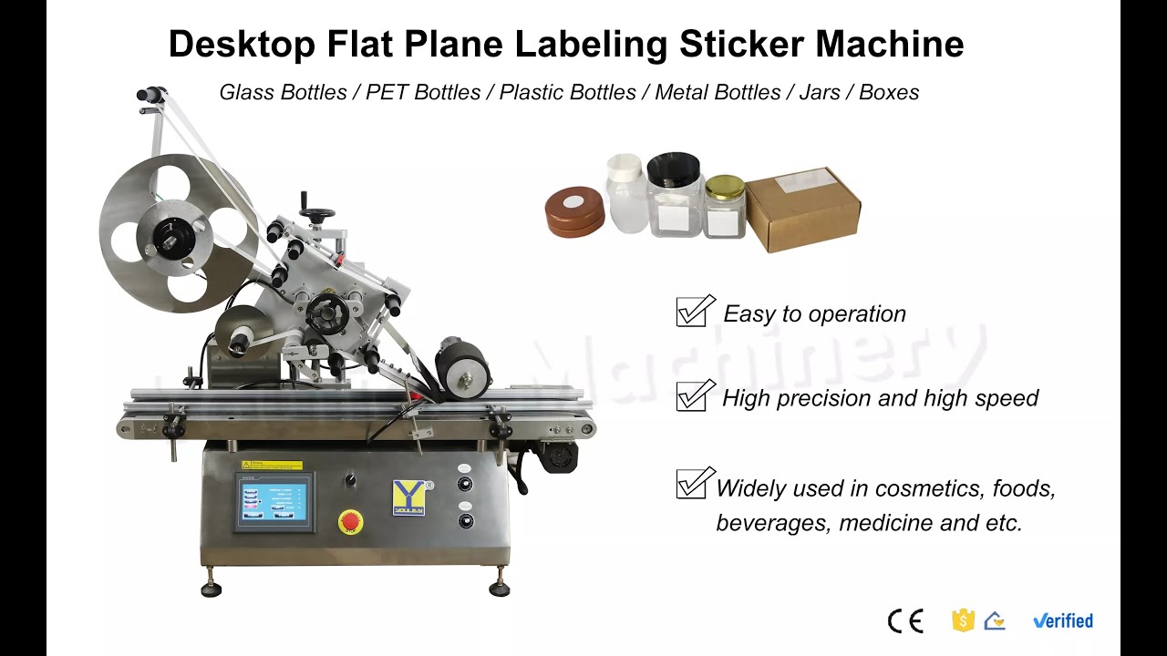 MT-160 Desktop Automatic Flat Box Card Adhesive Labeling Machine Plane ...