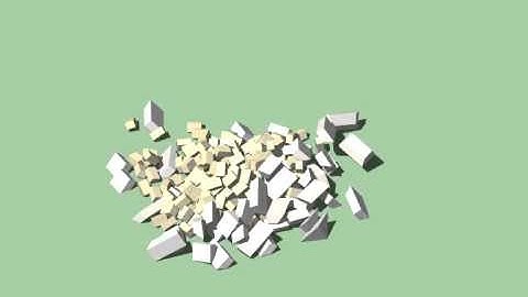 SketchUp + Sketchy Physics Pyramid Test 2