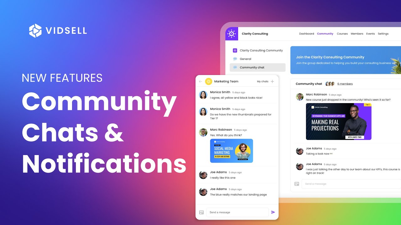 Chat with your Community Members in VidSell