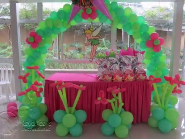 Decoracion de fiestas infantiles de campanita medellin youtube