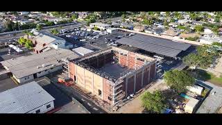 SJB Gym Progress Update - Walls Complete at 35 Feet