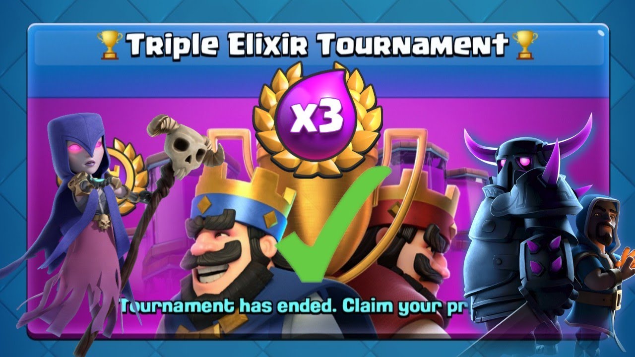 15 WINS ALL REWARDS! BEST TRIPLE ELIXIR GLOBAL TOURNEY DECK! - CLASH ROYALE