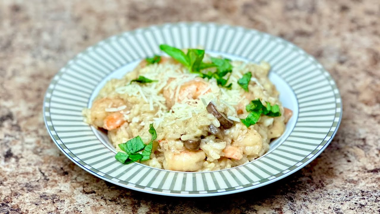 RISOTTO CREVETTES ET CHAMPIGNONS FONDANT & INRATABLE🍚🍤