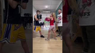 Dad & big bro didn’t stand a chance 😩 #boxing #boxingtraining #kidsboxing #girlsboxing #fyp #viral