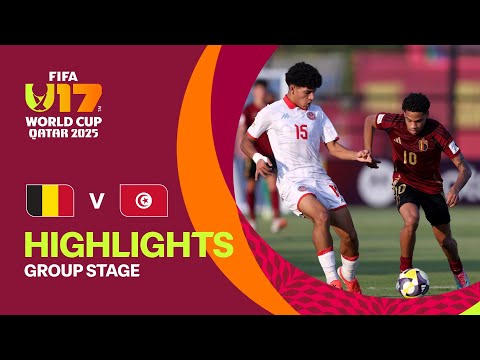 Belgium Vs Tunisia Highlights FIFA U 17 World Cup Qatar 2025