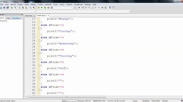 04 How to print week days using if-else if in C |  C program Tutorials | www.compuhelp.in