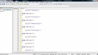 04 How to print week days using if-else if in C |  C program Tutorials | www.compuhelp.in