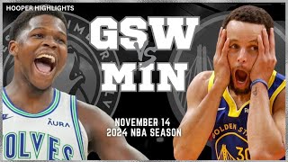 Golden State Warriors vs Minnesota Timberwolves Full Game Highlights | Nov 14 | 2024 NBA Season